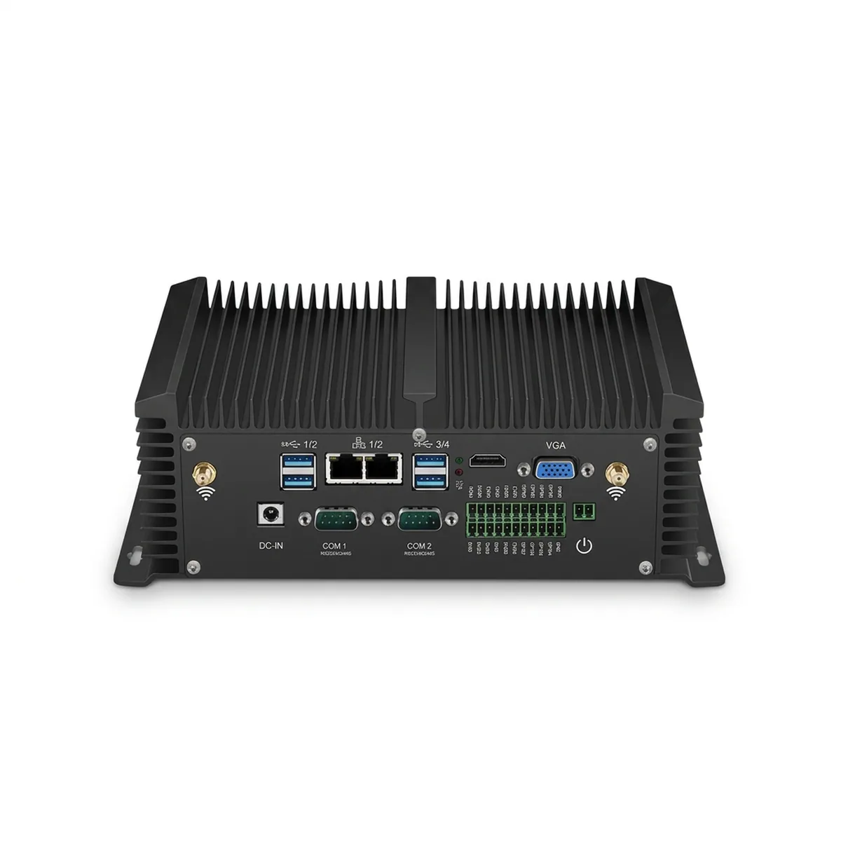 4 Port 2.5G Mini PC | Core i7 Fanless Automation | 4 COM GPIO Box - Thumbnail 2