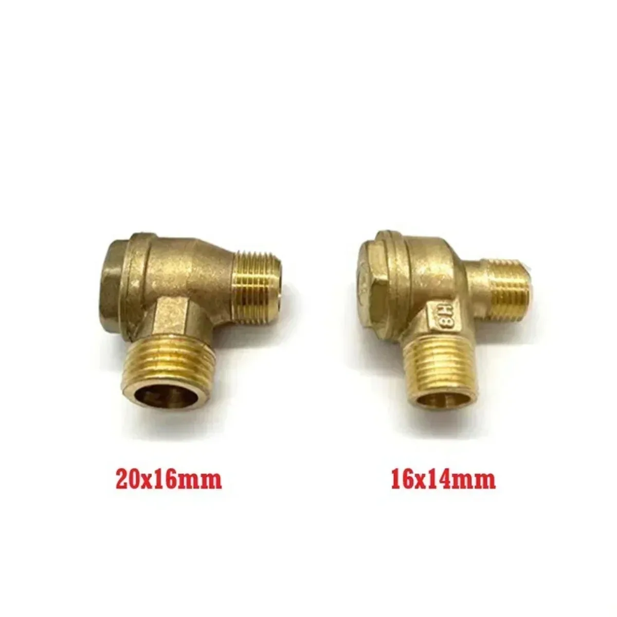 Air Compressor Check Valve | 2 Port Brass Male Thread | 16x14mm or 20x16mm - Thumbnail 3