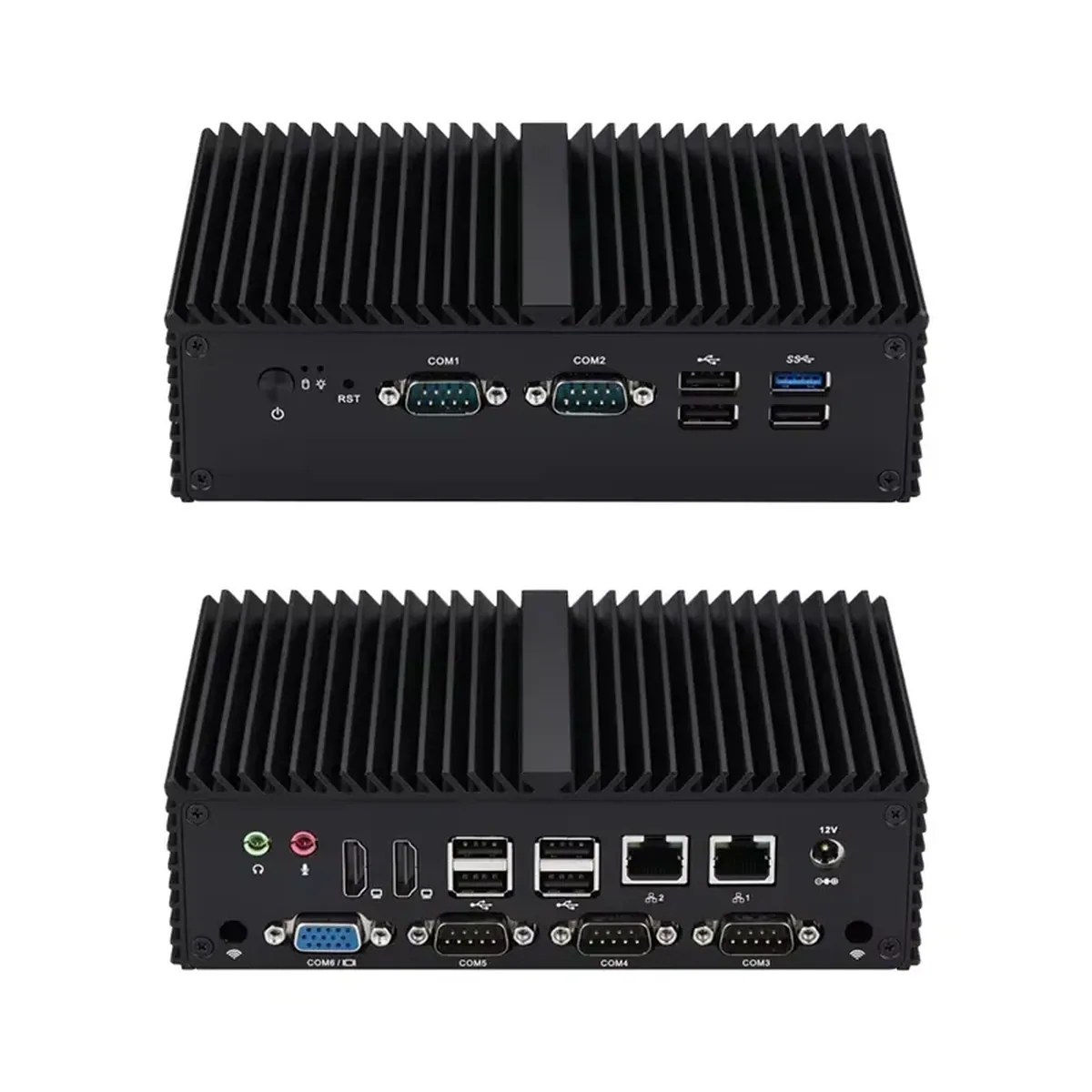 Fanless Industrial Mini PC | 2x 2.5GbE | 6x COM RS232 RS485 - Thumbnail 2