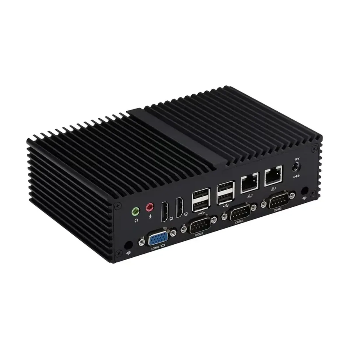 Fanless Industrial Mini PC | 2x 2.5GbE | 6x COM RS232 RS485 - Thumbnail 4