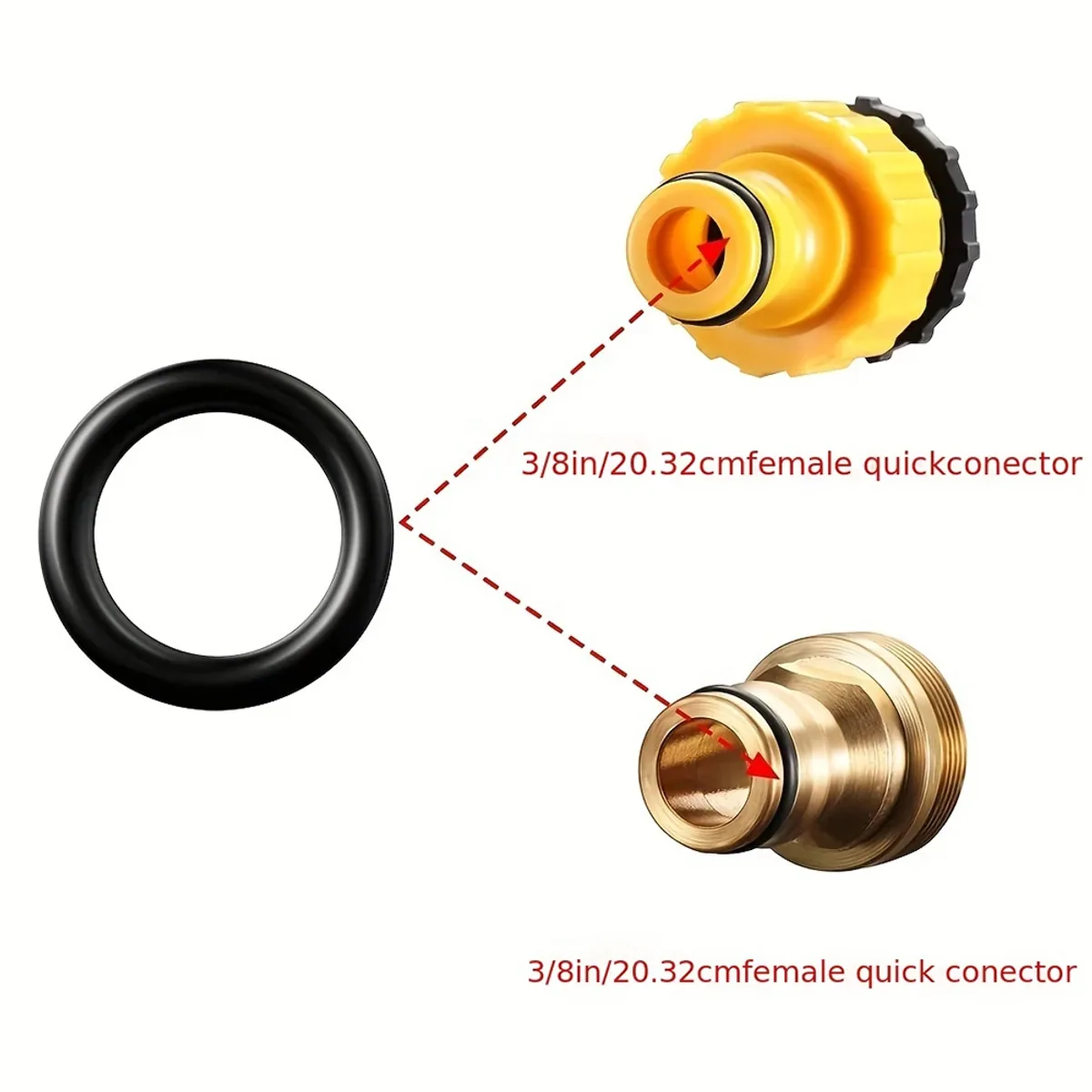 Pressure Washer Accessories O-Ring Kit | 1/4, 3/8, M22 | 50 or 100 Pcs - Thumbnail 3