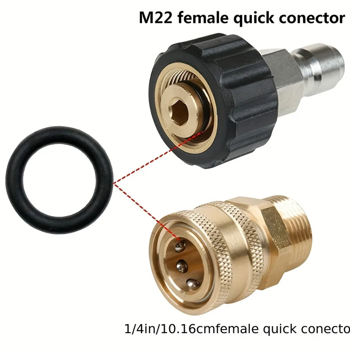 Pressure Washer Accessories O-Ring Kit | 1/4, 3/8, M22 | 50 or 100 Pcs - Thumbnail 4