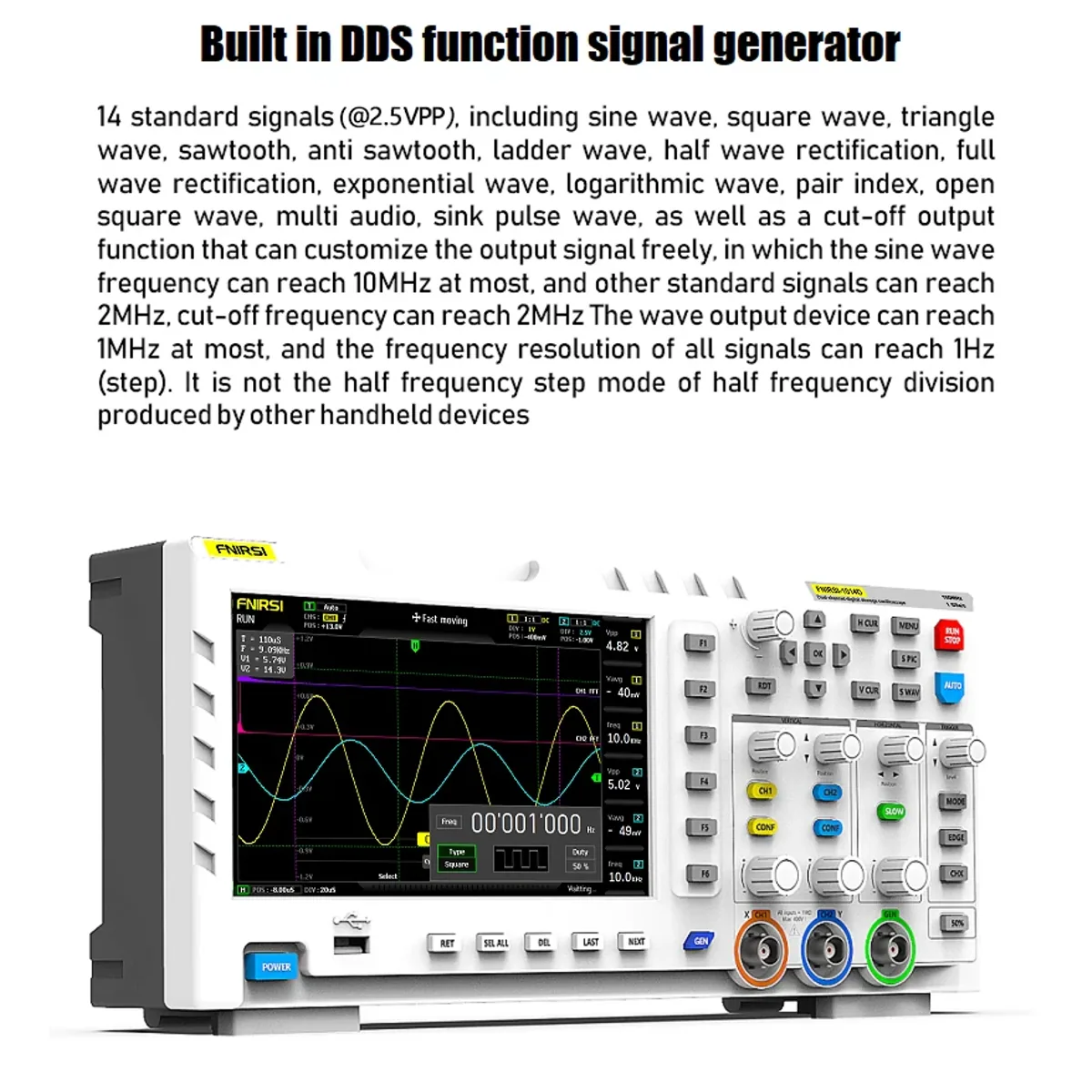 Oscilloscope Signal Generator | 100MHz* 2 Channel 1GSa/s | 1014D - Thumbnail 2