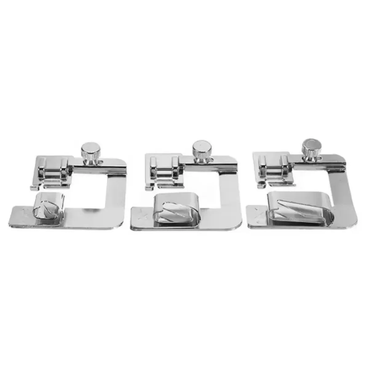 Hemming Foot Set | 3-Piece Rolled Hem Presser Feet for Brother & Singer Sewing Machines - Image 1