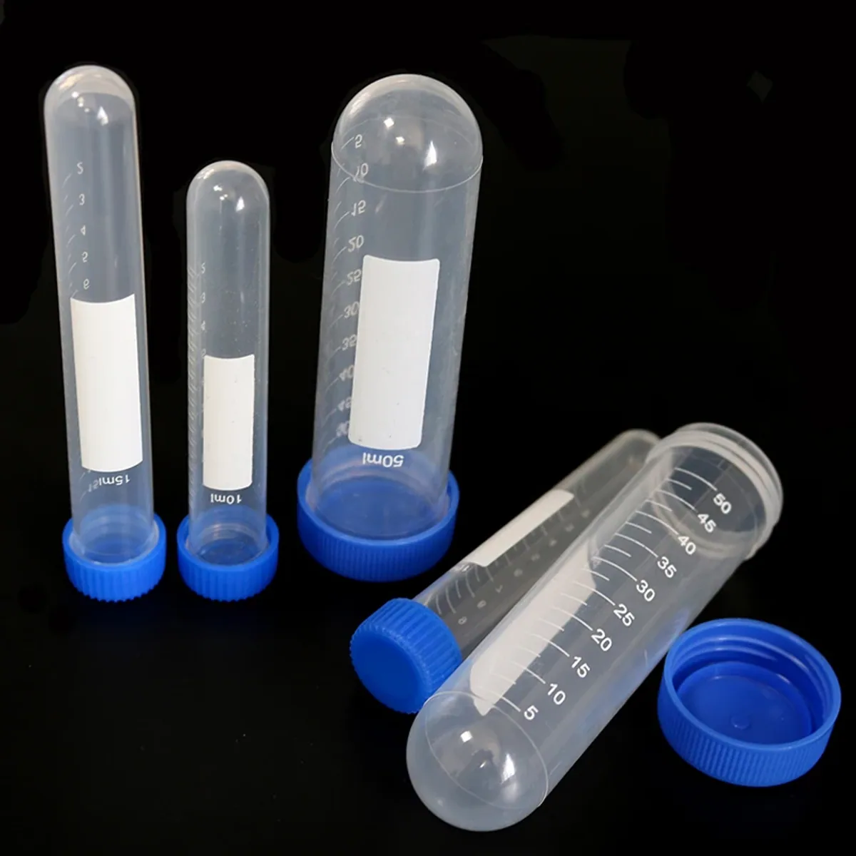 Centrifuge Tube 10 Pack | 10ml, 15ml or 50ml | Blue Screw Cap - Thumbnail 5