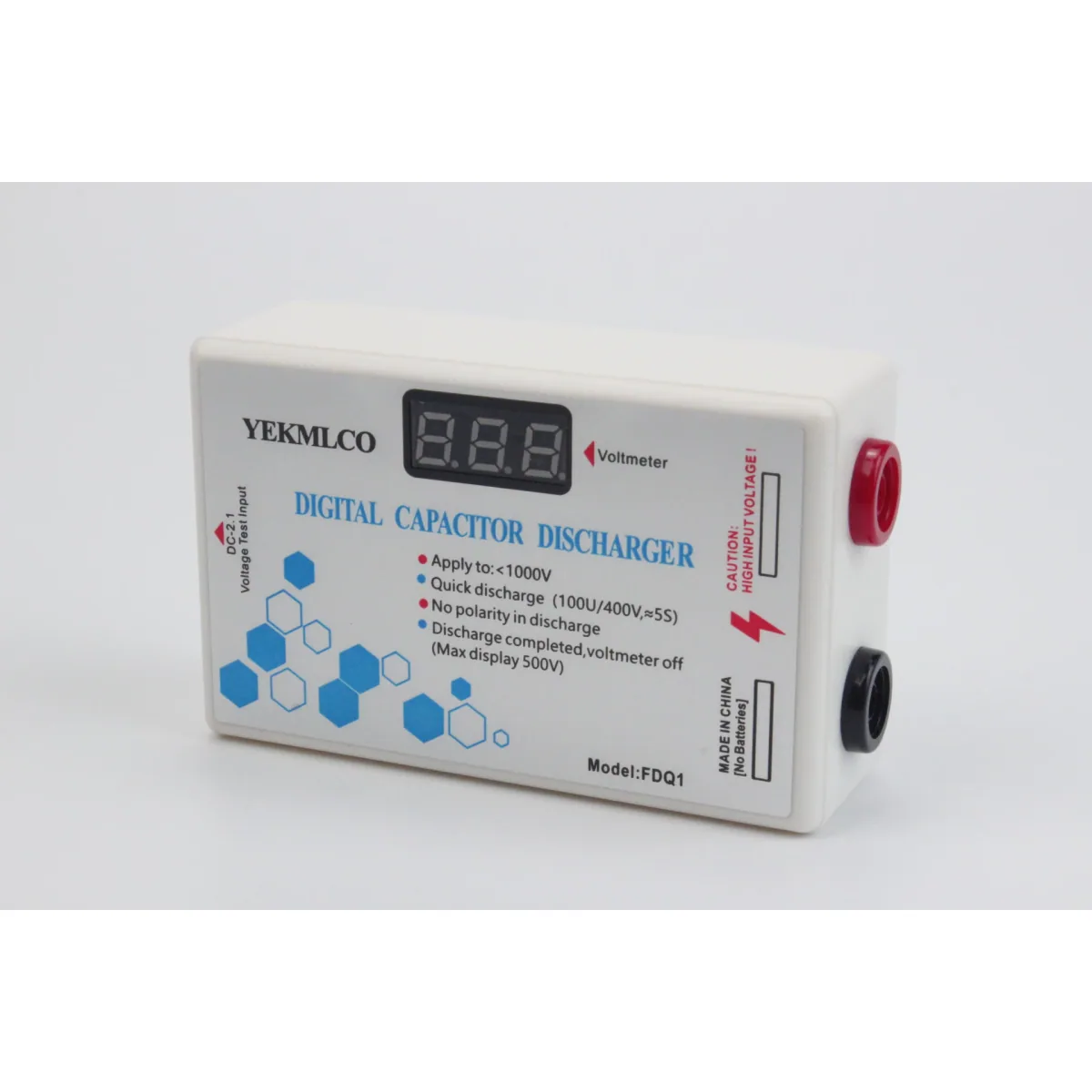 Digital Capacitor Discharge Tool | 10 to 1000V Voltage Display | FDQ1A or FDQ1 - Thumbnail 3
