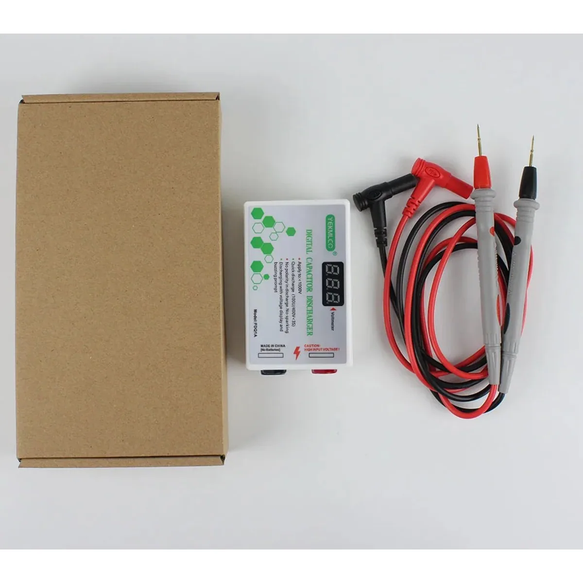 Digital Capacitor Discharge Tool | 10 to 1000V Voltage Display | FDQ1A or FDQ1 - Thumbnail 7