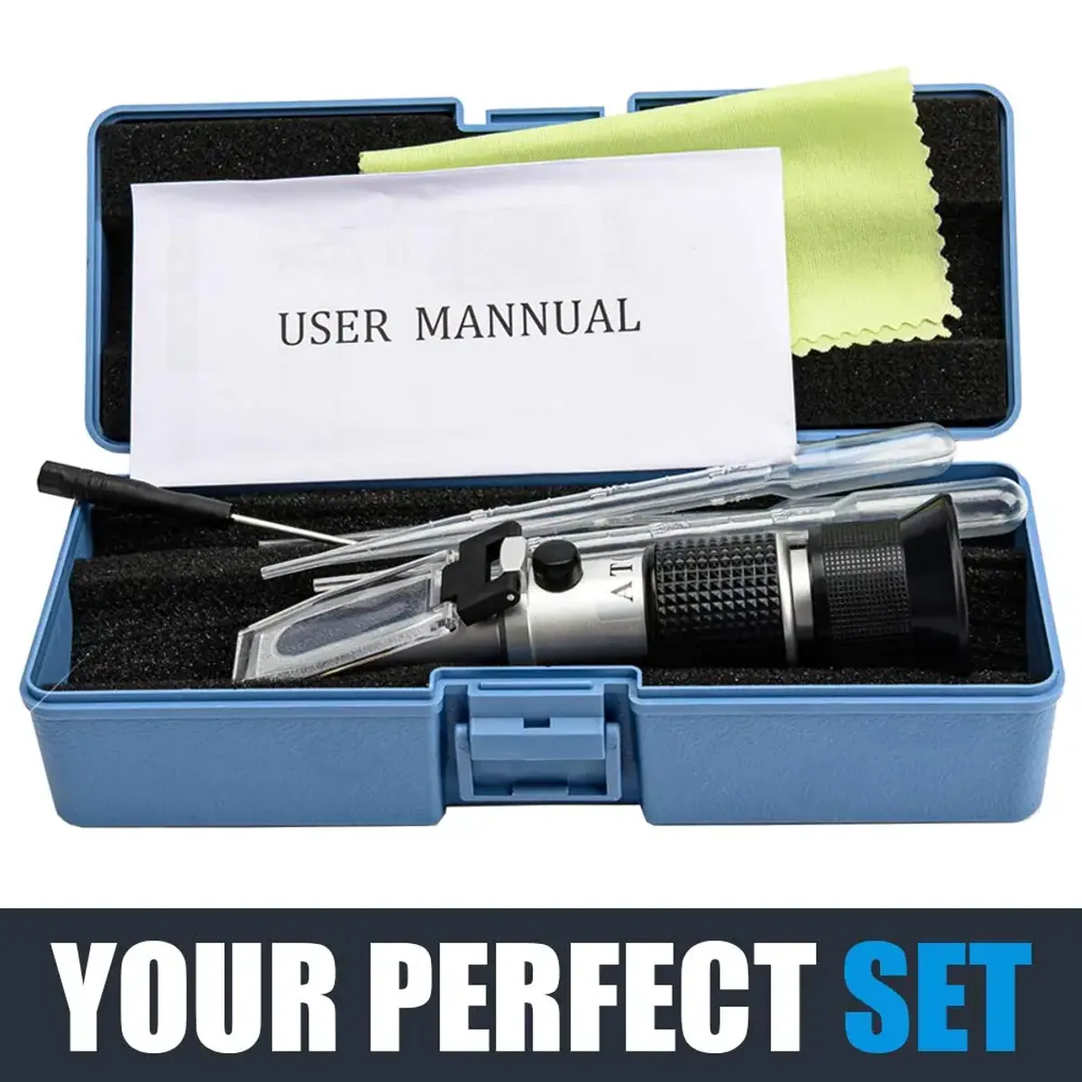 Honey Refractometer RH-5890Be | 58-90% Brix | Moisture & Baume | ATC - Thumbnail 2