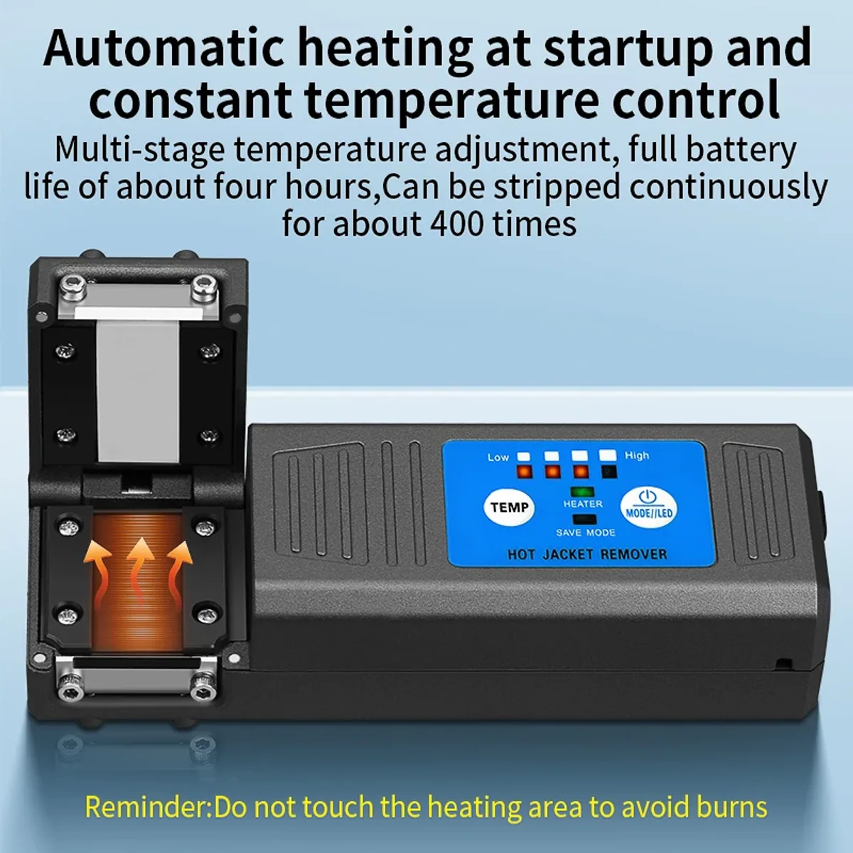 Thermal Fibre Stripping Tool AUA-M8 | 1 to 48 Fibres | 8 Heat Levels - Thumbnail 2