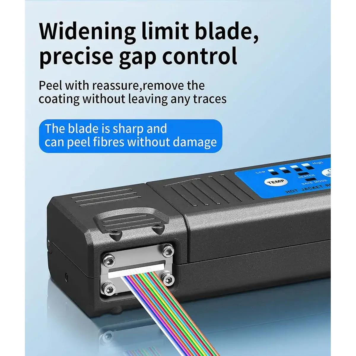 Thermal Fibre Stripping Tool AUA-M8 | 1 to 48 Fibres | 8 Heat Levels - Thumbnail 8