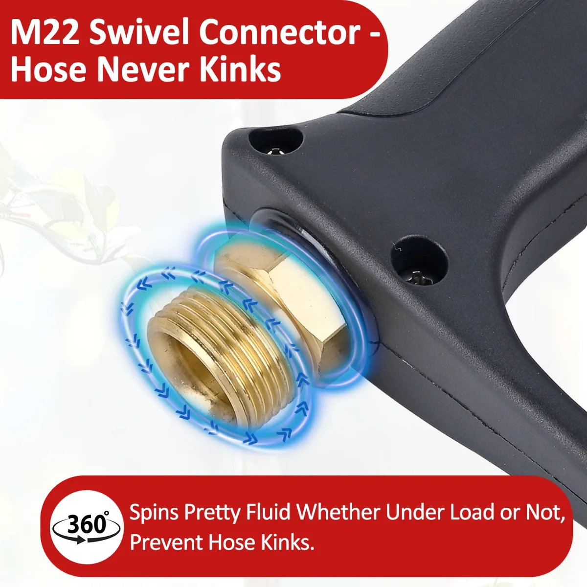 Pressure Washer Lance and Gun MV925 | 310 Bar | M22-14mm Swivel Inlet - Thumbnail 2