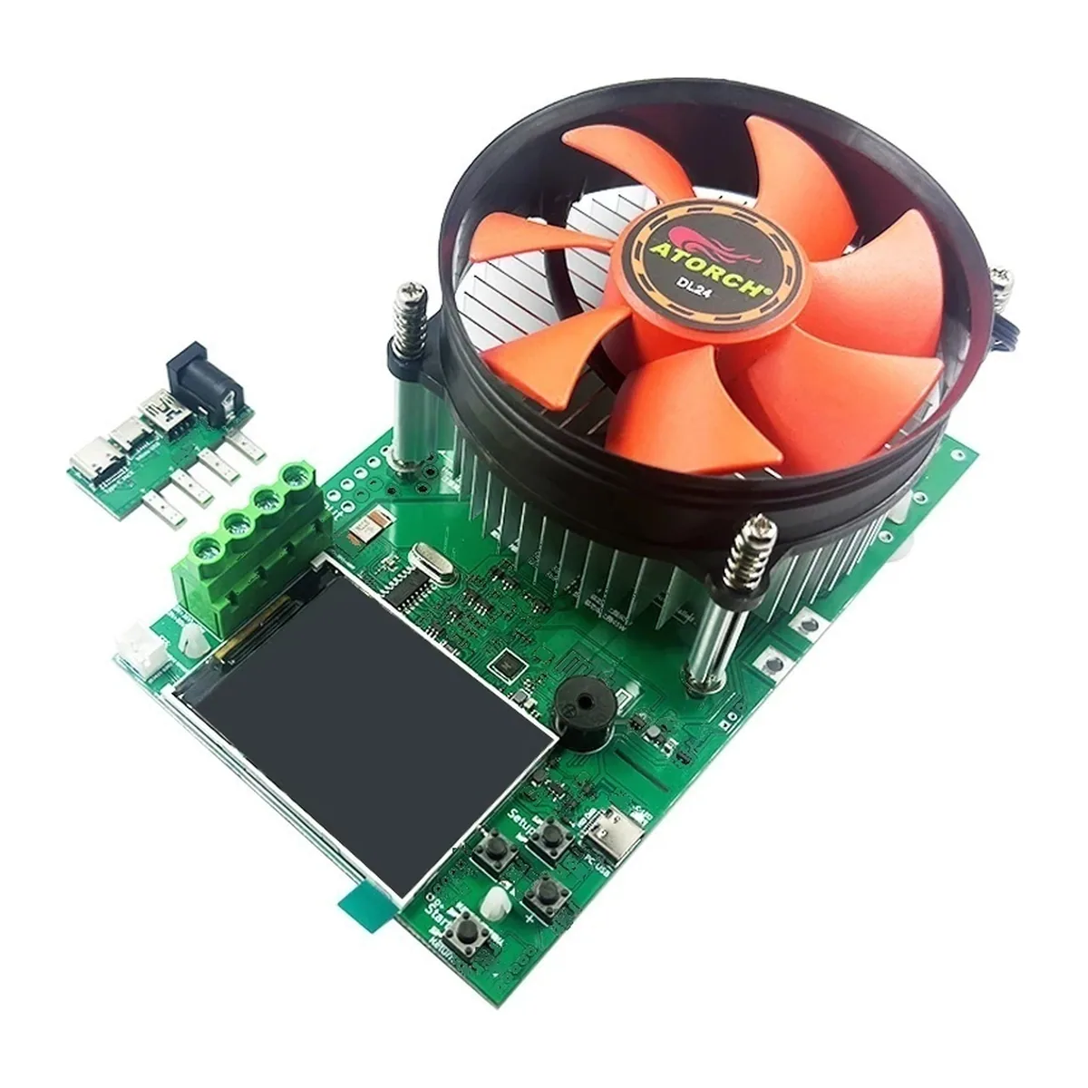 150W Electronic Load Tester | 4-Wire Battery Capacity Analyzer with 2.4 TFT Display