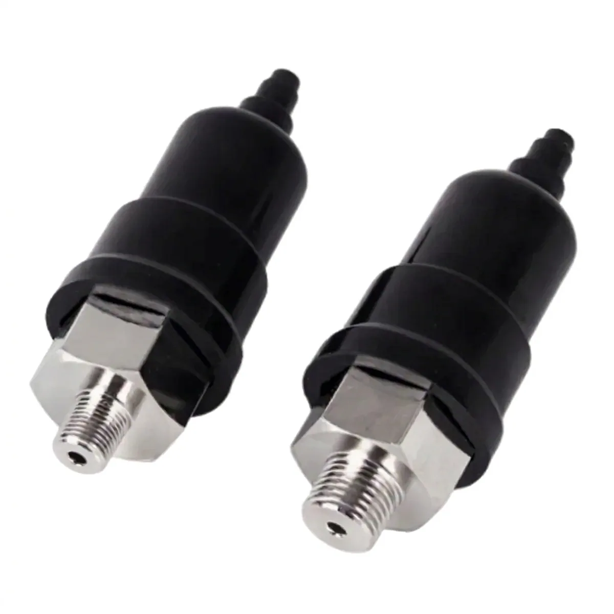 QPM11-NO Adjustable Diaphragm Air Pressure Switch for air compressors and pneumatic systems, shown in a professional industrial setting.
