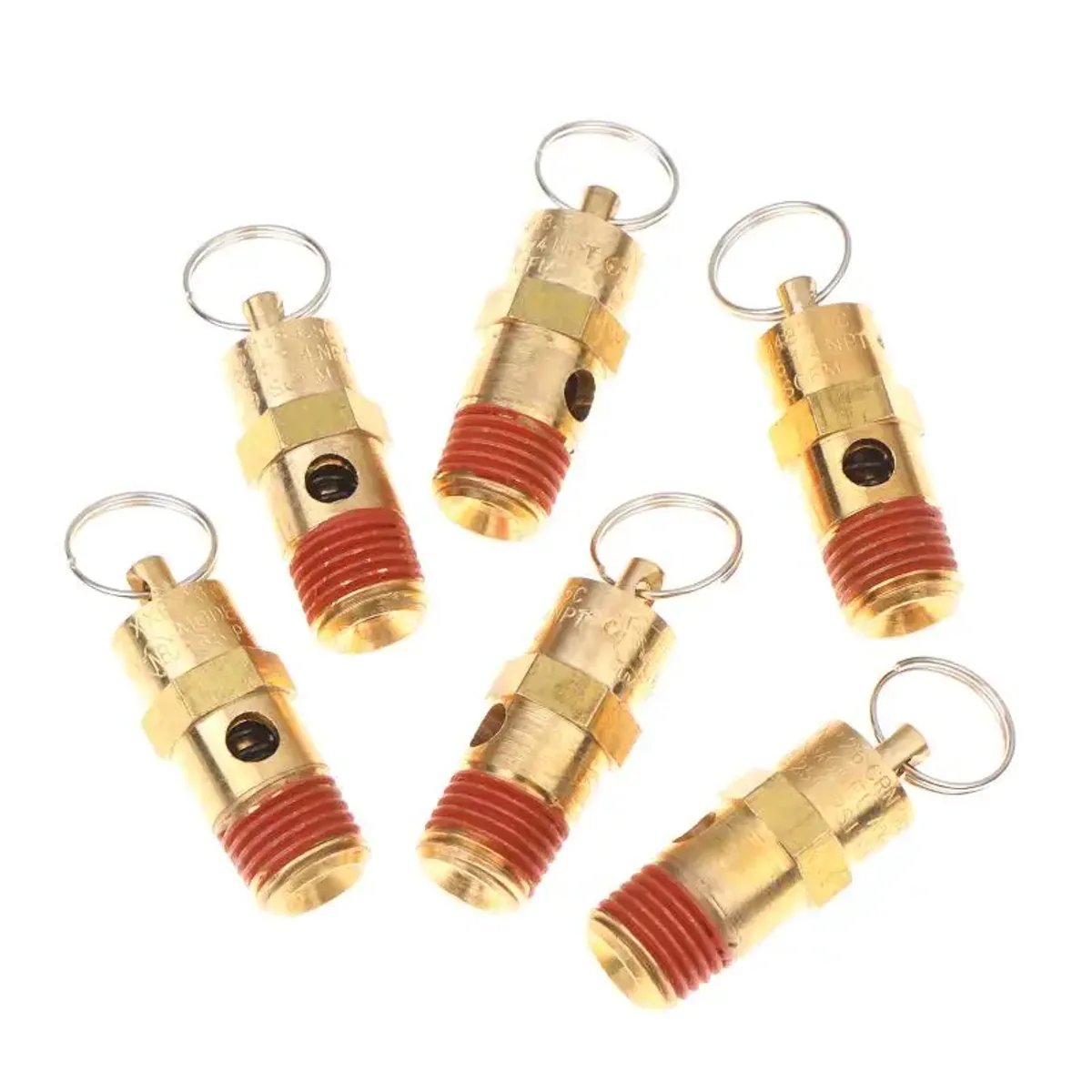 Air Compressor Safety Relief Valve 1/4 Inch NPT | 125 to 270PSI | Brass - Thumbnail 2
