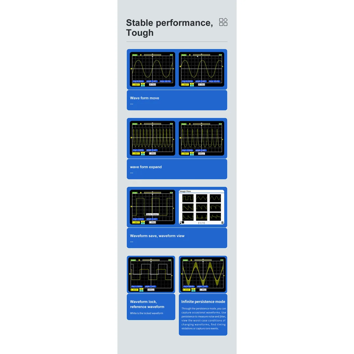 Handheld Oscilloscope 1C15 | 110MHz 500MSa/s | Single Channel ±400V - Thumbnail 6