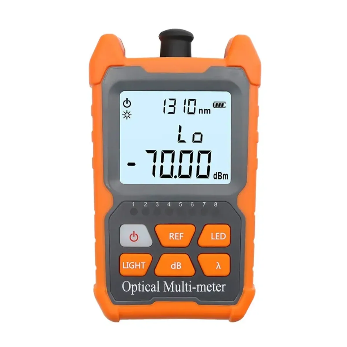 Mini Optical Power Meter | -70 to +6dBm, 6 Wavelengths | VFL and RJ45 Options