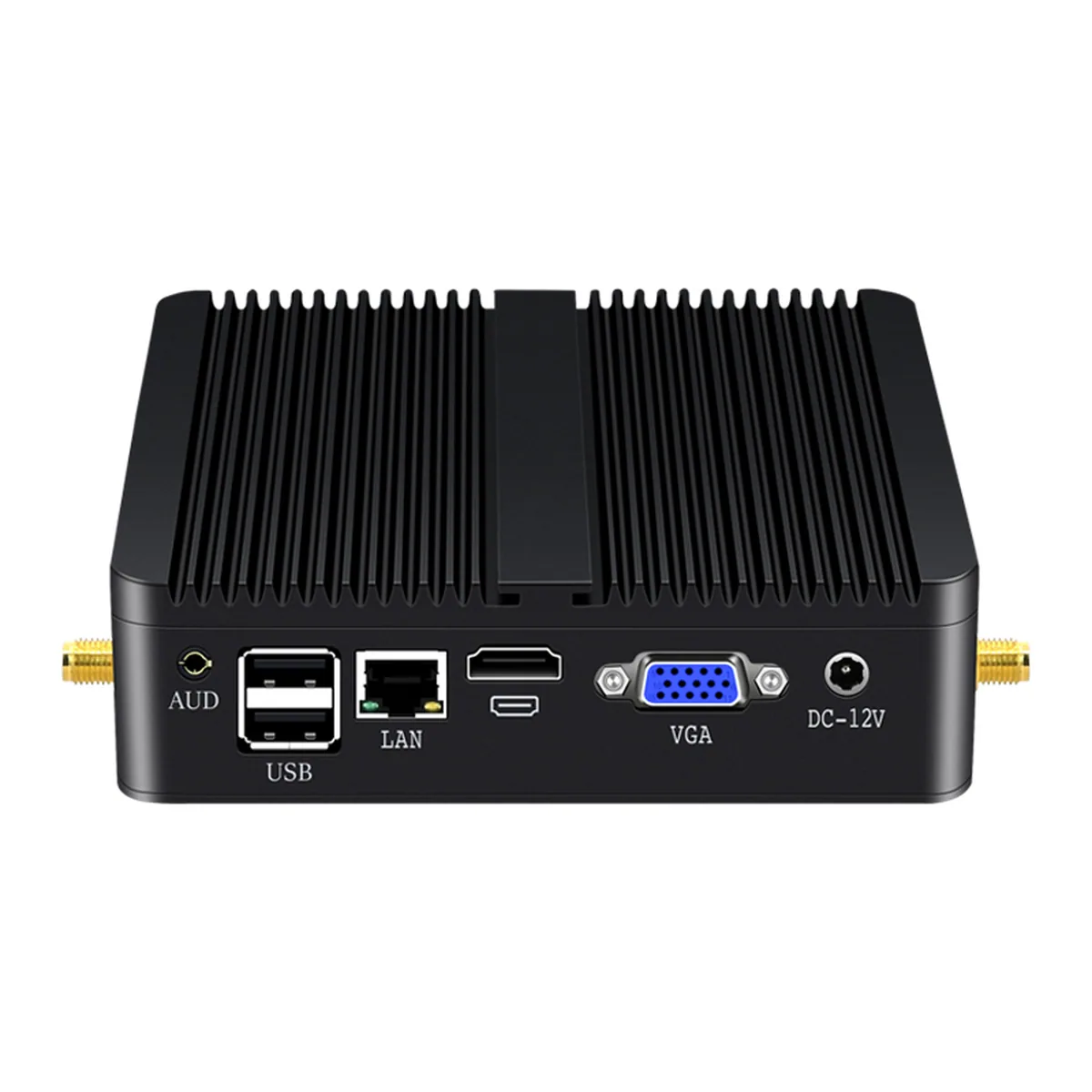 Fanless Mini PC | Dual Display HDMI VGA | Gigabit LAN Aluminium - Thumbnail 3