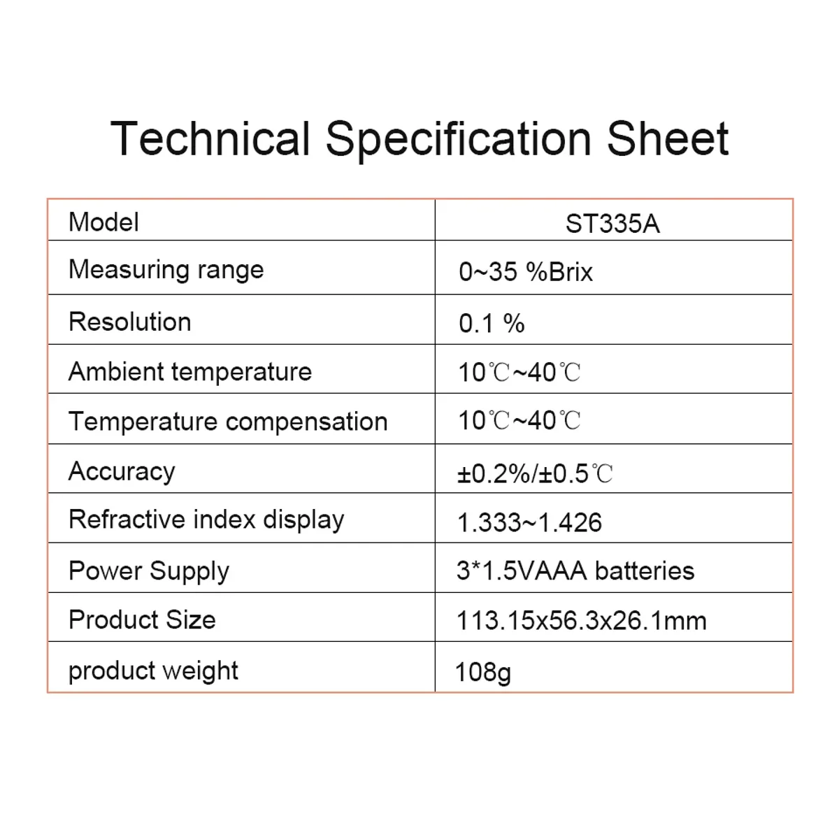 Digital Refractometer ST335A | 0 to 35% Brix | ATC | 0.1% Resolution - Thumbnail 3