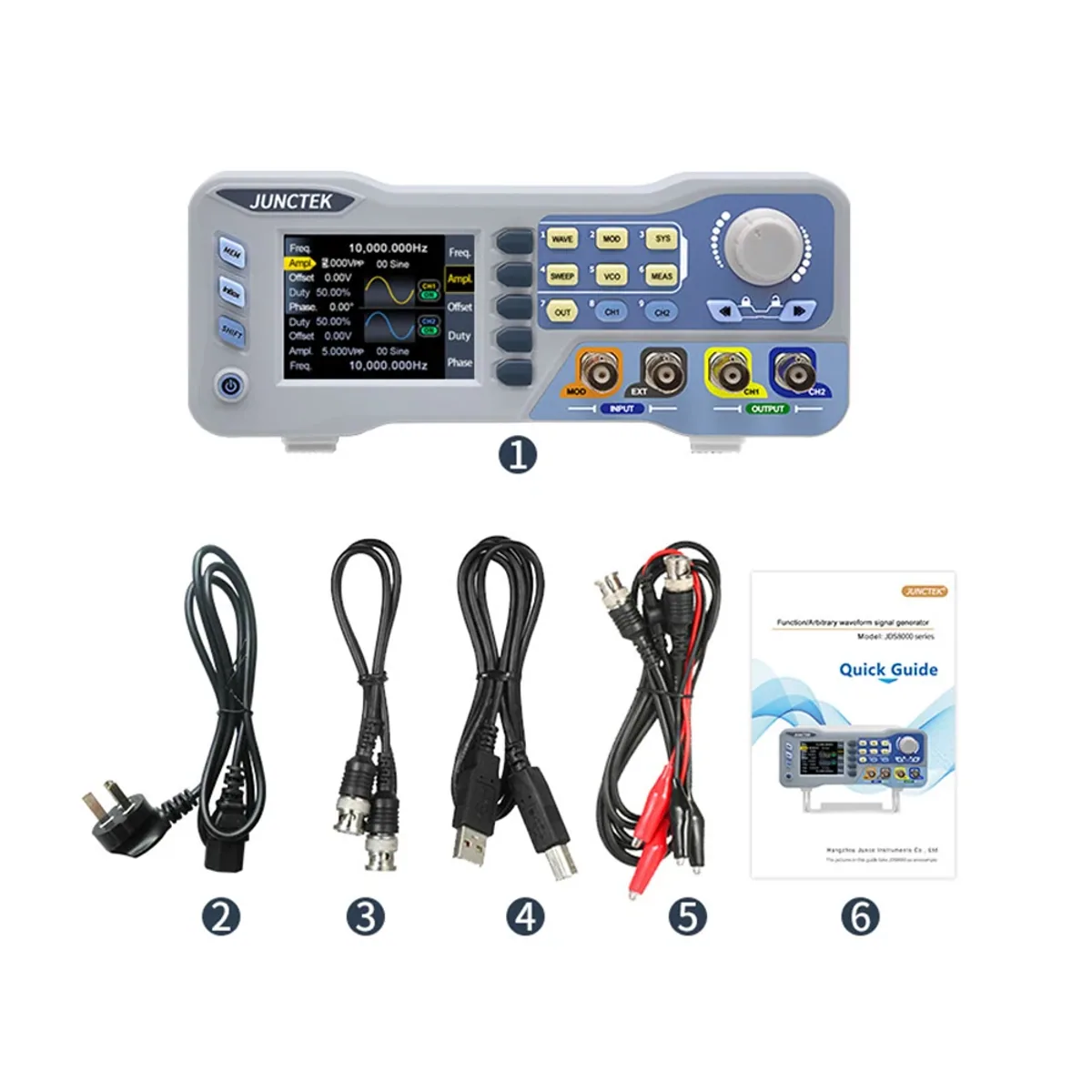 Arbitrary Waveform Generator JDS8060 or JDS8080 | 60 or 80MHz | 275MSa/s - Thumbnail 6