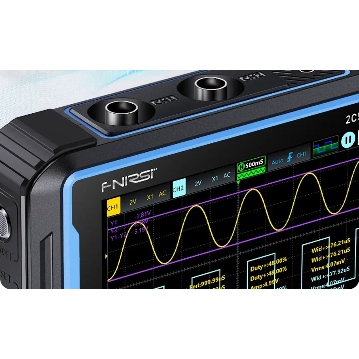 Touchscreen Oscilloscope Multimeter 2C53P | 2CH 50MHz 250MSa/s | 3 in 1 - Thumbnail 5