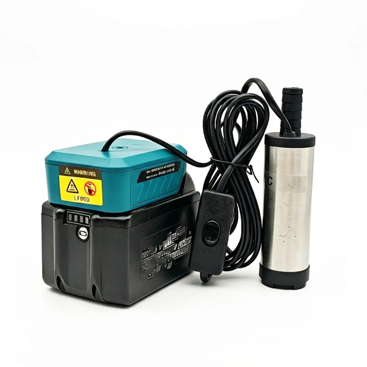 Cordless Fuel Transfer Pump | Fits Makita 18V Battery | 12L/Min Submersible - Thumbnail 4