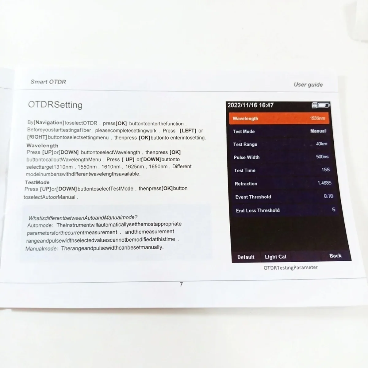 Optical Time Domain Reflectometer HJ1000 | 90km Range | Touch Screen, RJ45 - Thumbnail 6