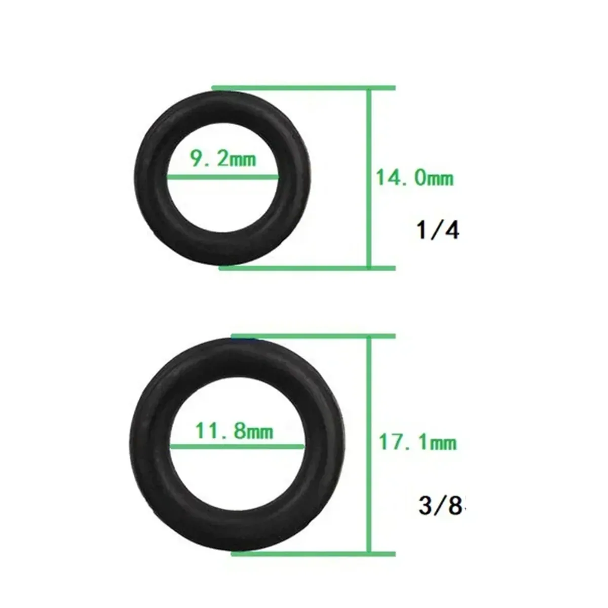 Pressure Washer Accessories O-Ring Seal Kit | 40 Pieces | 1/4 and 3/8 - Thumbnail 2