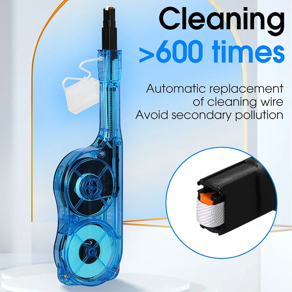 MPO/MTP Fibre Cleaning Pen AUA-M600 | Over 600 Cleans | Male and Female - Thumbnail 2