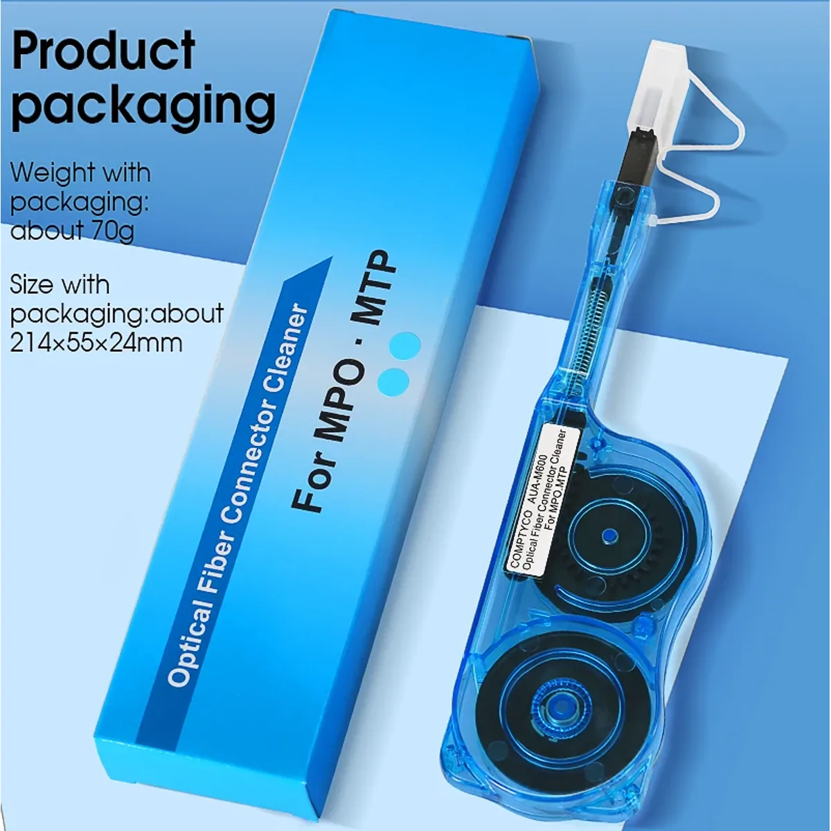 MPO/MTP Fibre Cleaning Pen AUA-M600 | Over 600 Cleans | Male and Female - Thumbnail 5