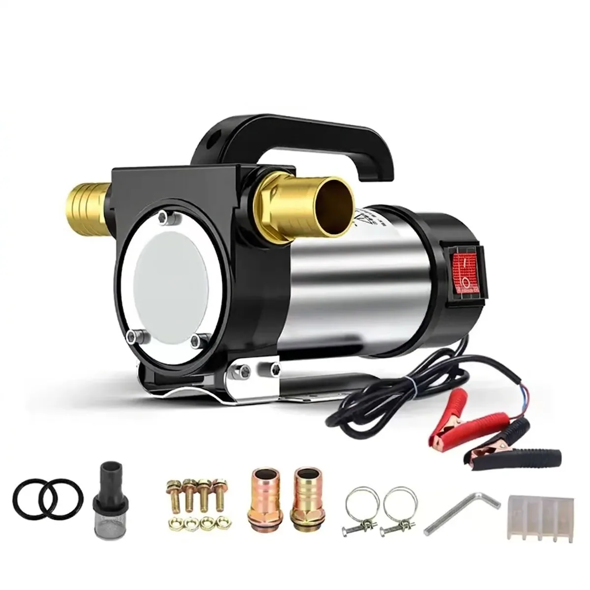 Heavy-Duty Diesel Transfer Pump | Self-Priming Refueling | For RV and Truck - Thumbnail 4