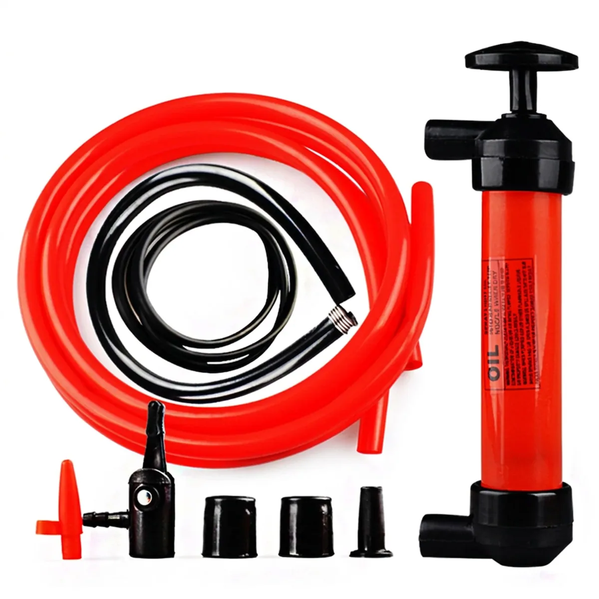 Hand Fuel Pump | Manual Sucker Tube Hose | Emergency Gas Liquid Transfer - Thumbnail 3