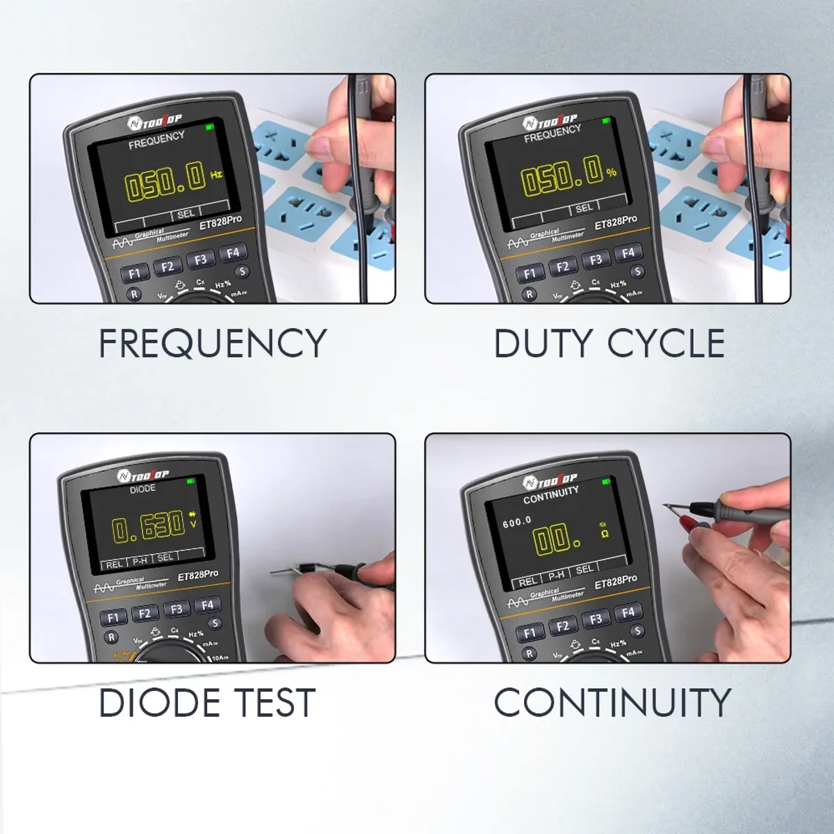 Automotive Oscilloscope Multimeter ET828Pro | 10MHz 50Msps | 6000 Count - Thumbnail 4
