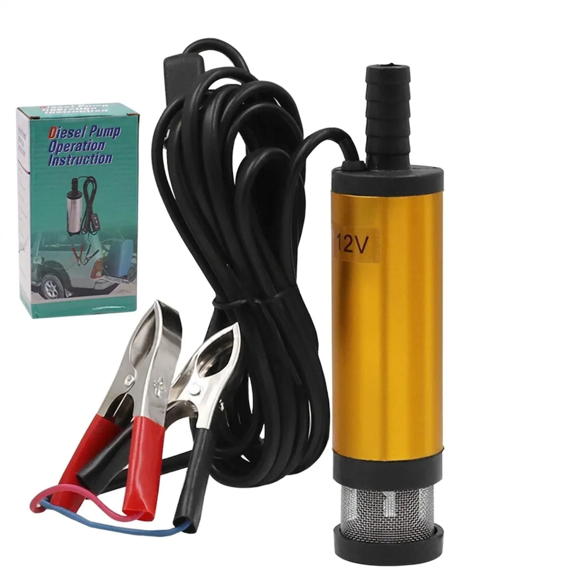 Oil Transfer Pump | Aluminum Alloy Shell | 12V 24V DC 12L/Min Suction