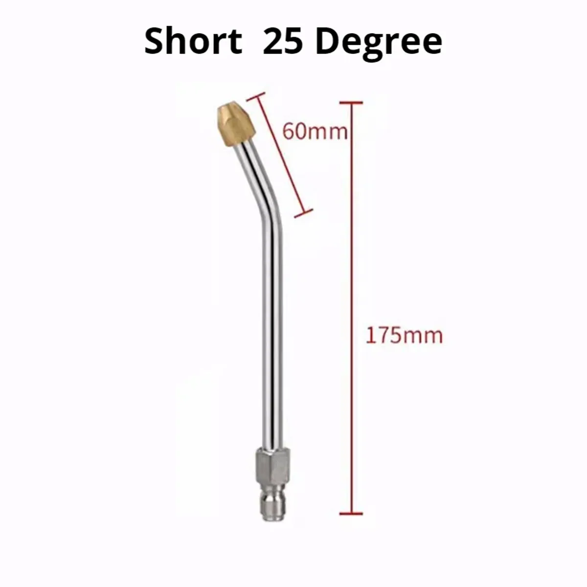Pressure Washer Extension Lance | 1/4 Quick Connect | 25°, 90° or U Shape - Thumbnail 2