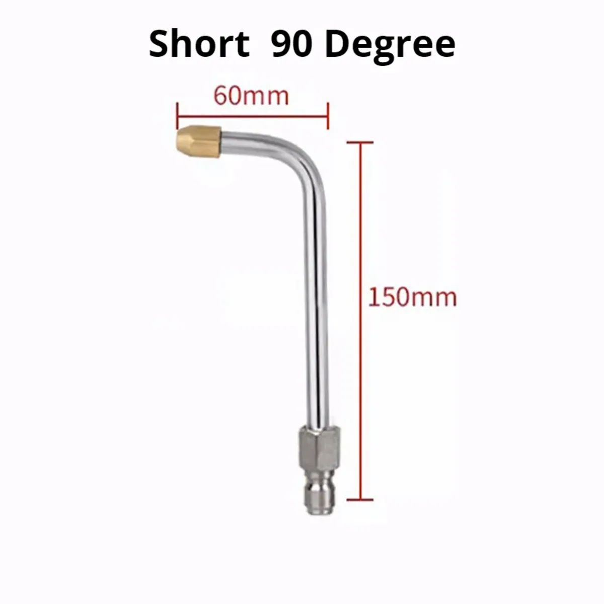 Pressure Washer Extension Lance | 1/4 Quick Connect | 25°, 90° or U Shape - Thumbnail 3