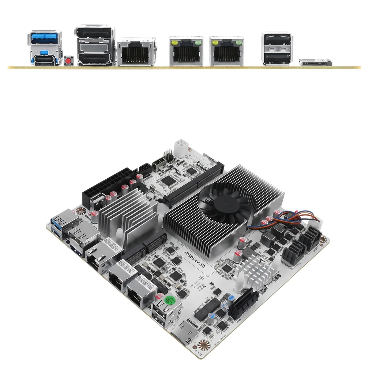 Mini ITX NAS Motherboard | N150 / i3-N300 | 10GbE Dual 2.5GbE 8x SATA - Thumbnail 2