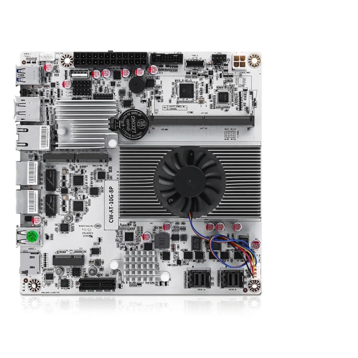 Mini ITX NAS Motherboard | N150 / i3-N300 | 10GbE Dual 2.5GbE 8x SATA - Thumbnail 4