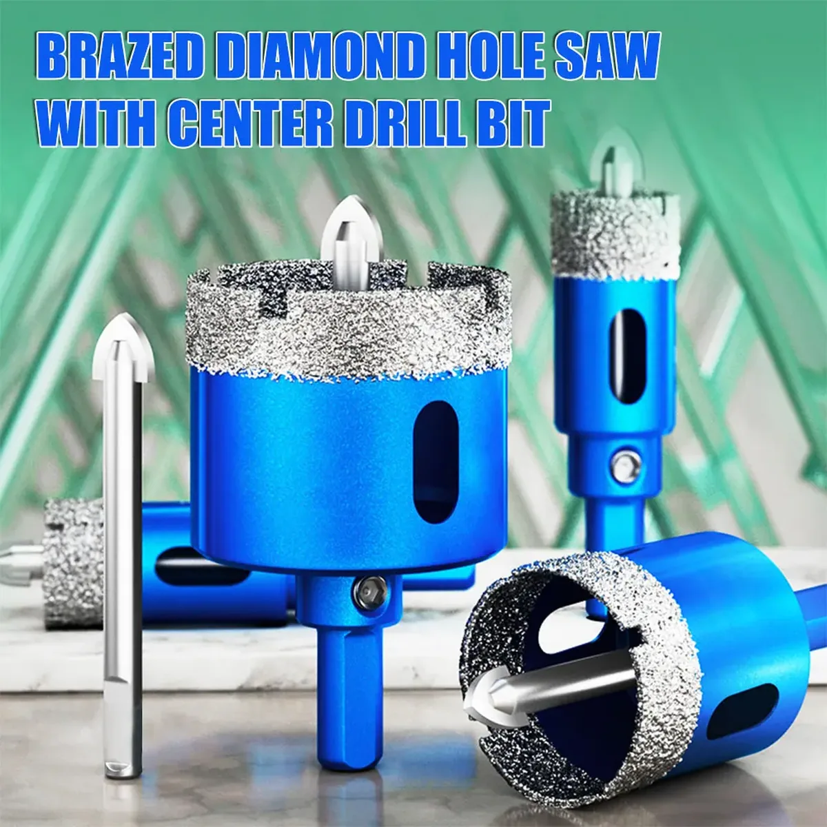 Diamond Drill Bit Set | 18-68mm Hole Saw for Tile, Glass & Stone