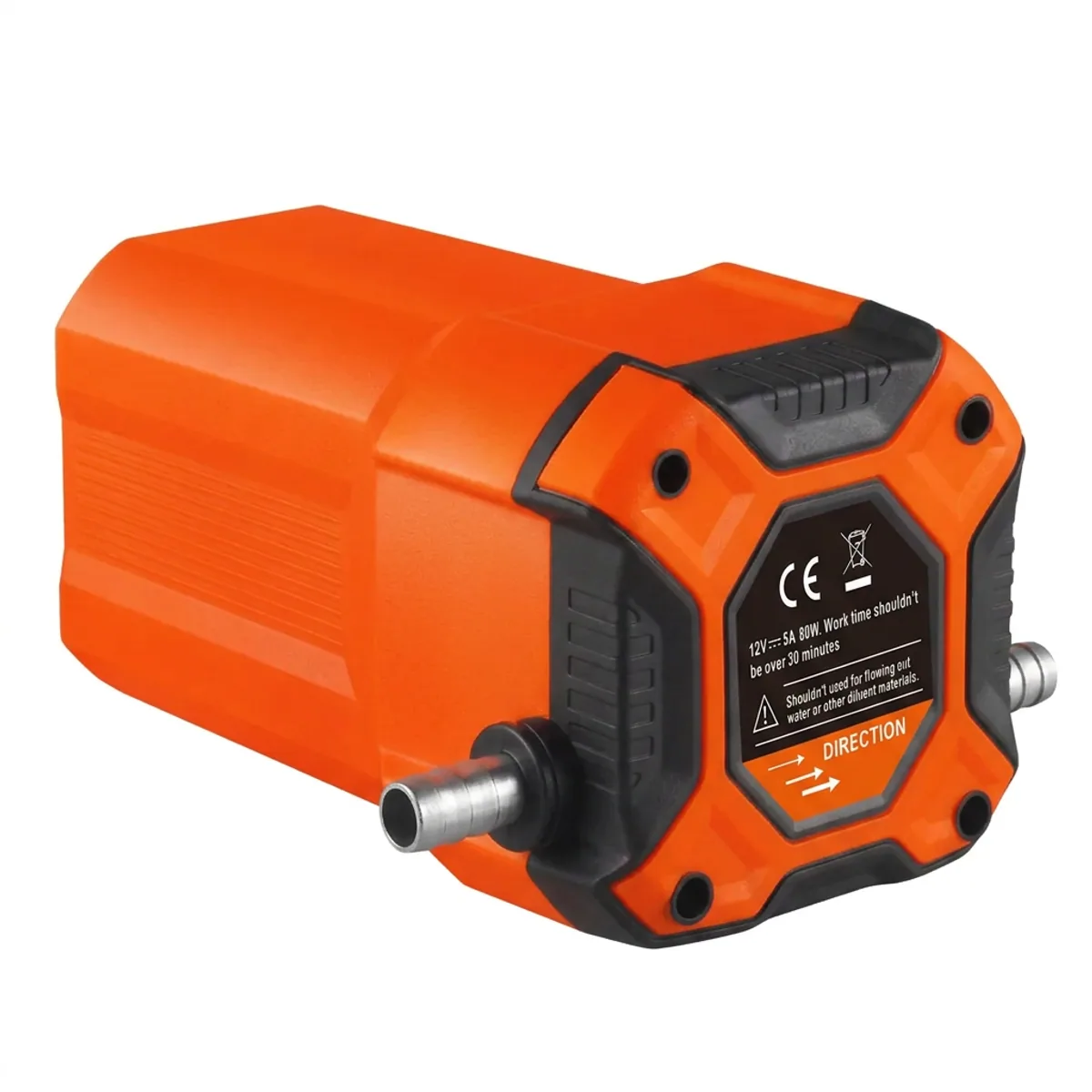 80W Motor Oil Transfer Pump | Suction Tubes Included | 12V Auto Engine Scavenge - Thumbnail 2