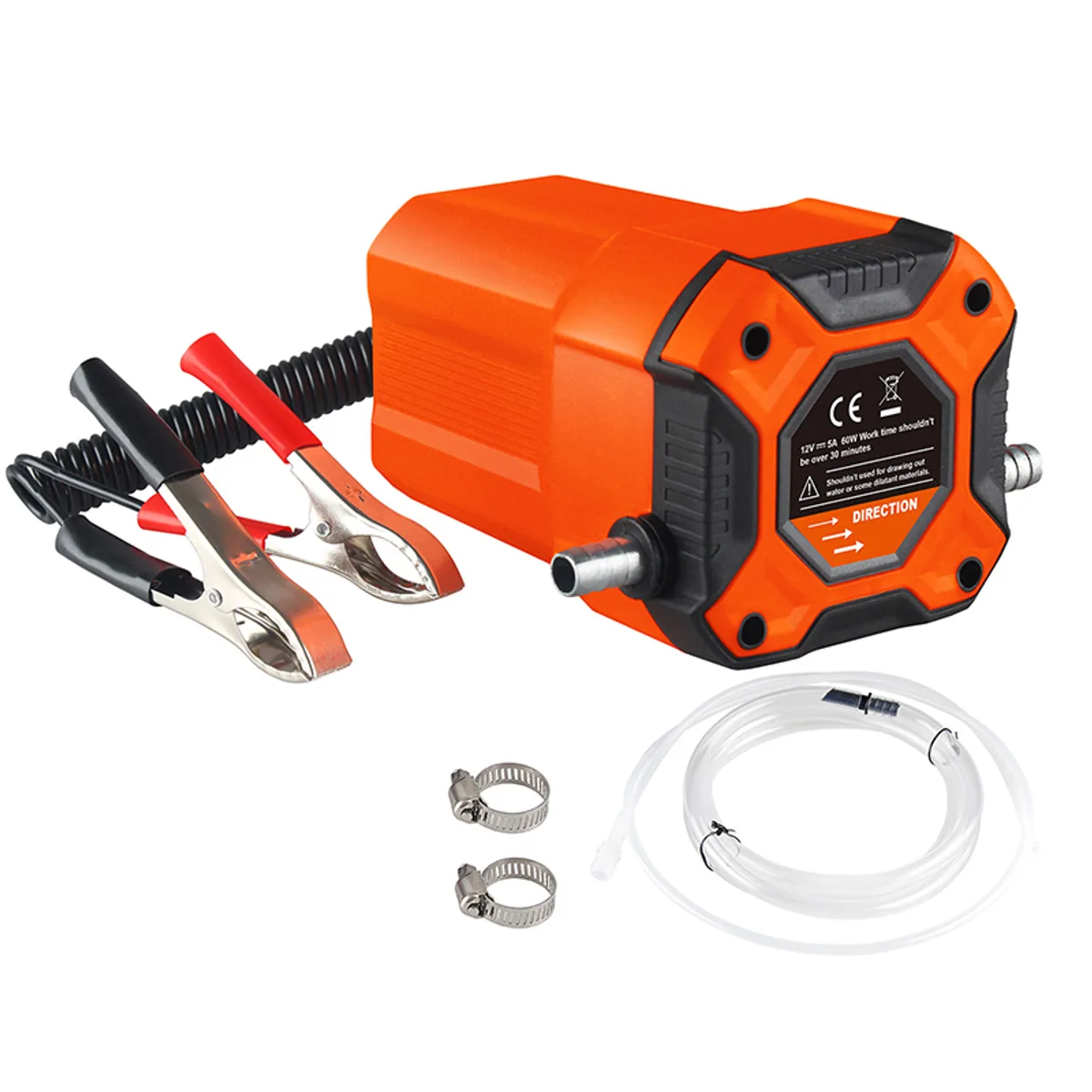 80W Motor Oil Transfer Pump | Suction Tubes Included | 12V Auto Engine Scavenge