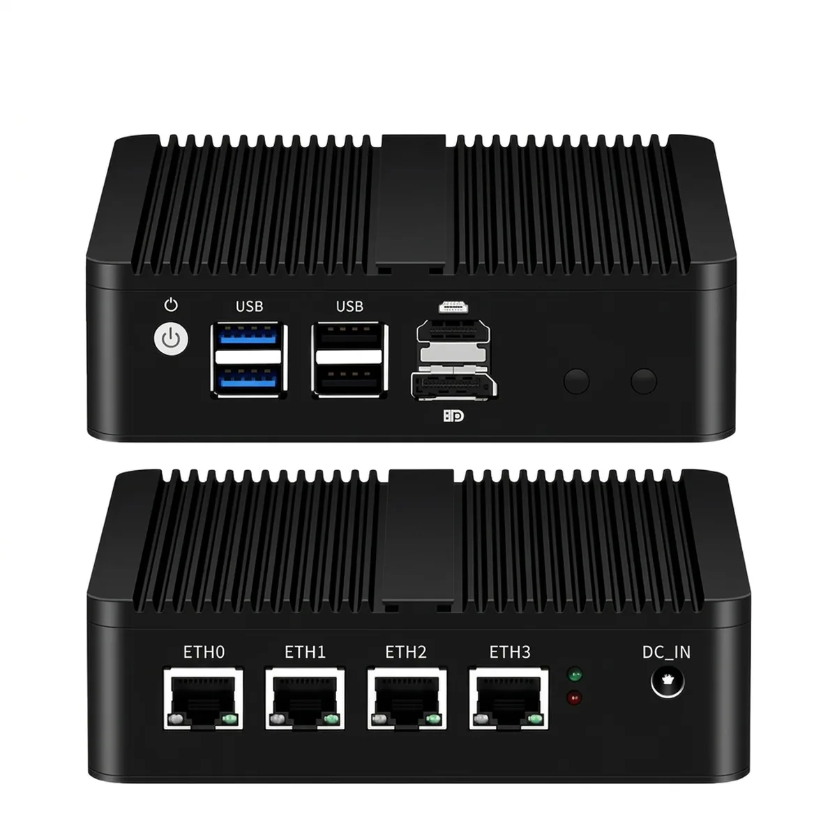 Firewall Appliance Mini PC | Fanless Silent Design | 4x 2.5GbE LAN - Thumbnail 2