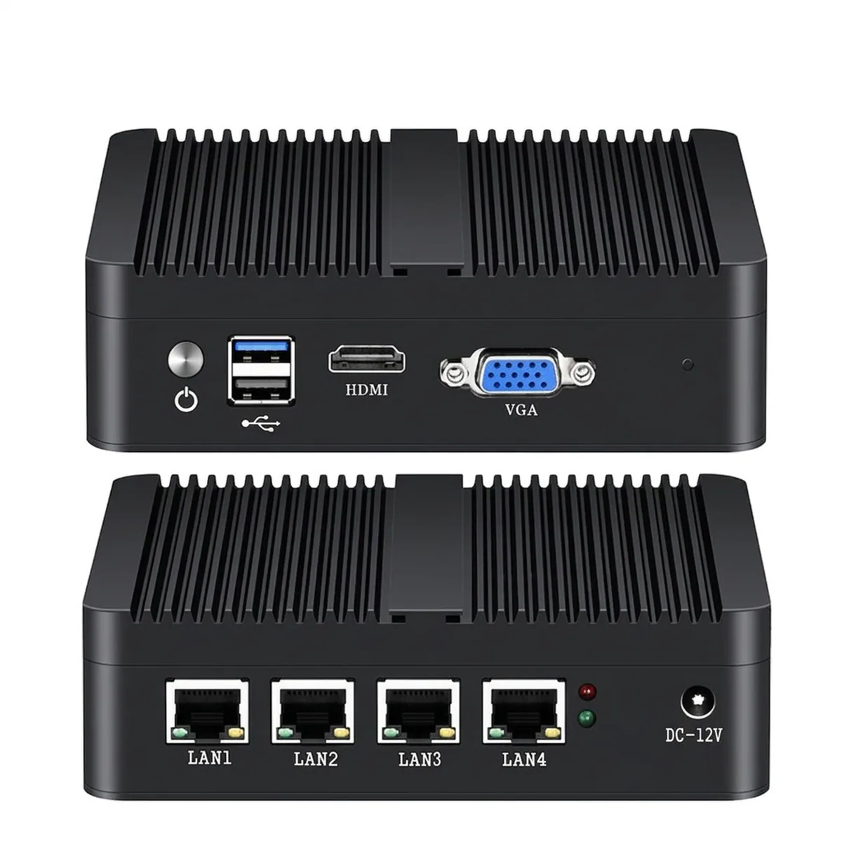 Firewall Appliance Mini PC | Fanless Silent Design | 4x 2.5GbE LAN - Thumbnail 4