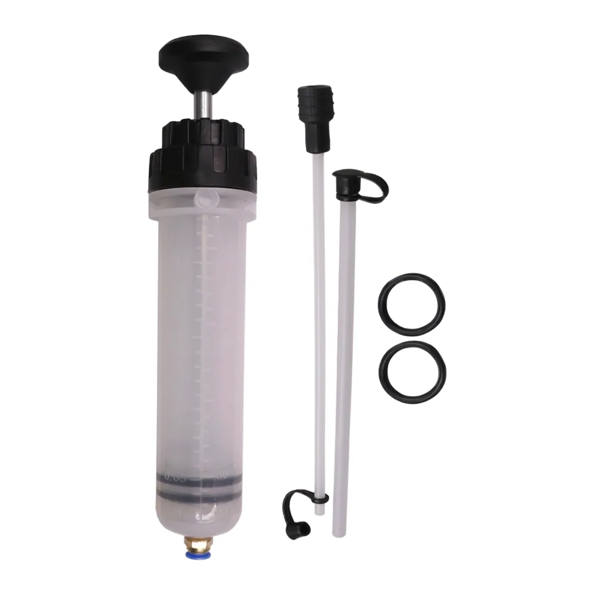 Oil Pump Syringe | Manual Fluid Extractor | Car Brake Bleeder Hose Tool - Thumbnail 4
