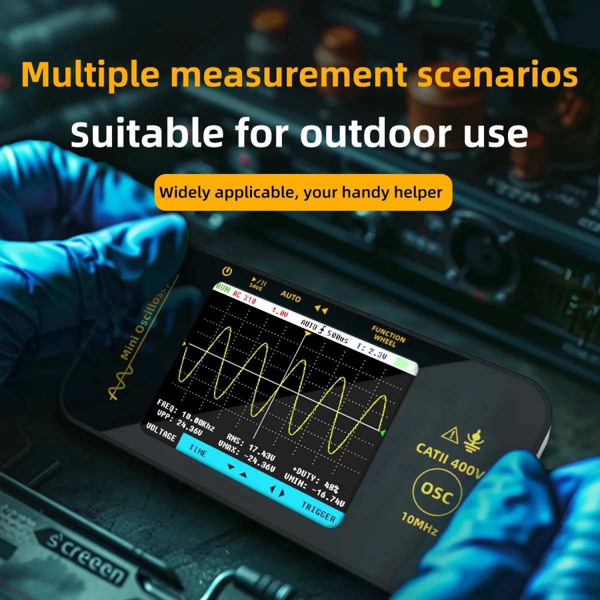 Handheld Oscilloscope OT3/OT5 | 10MHz 48MSa/s or 50MHz 200MSa/s | 3.2 Inch - Thumbnail 6