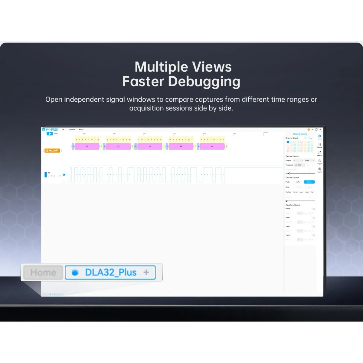 USB Logic Analyser DLA-16/32 Plus | 1GHz Sampling | 4Gbit | USB 3.0 - Thumbnail 6