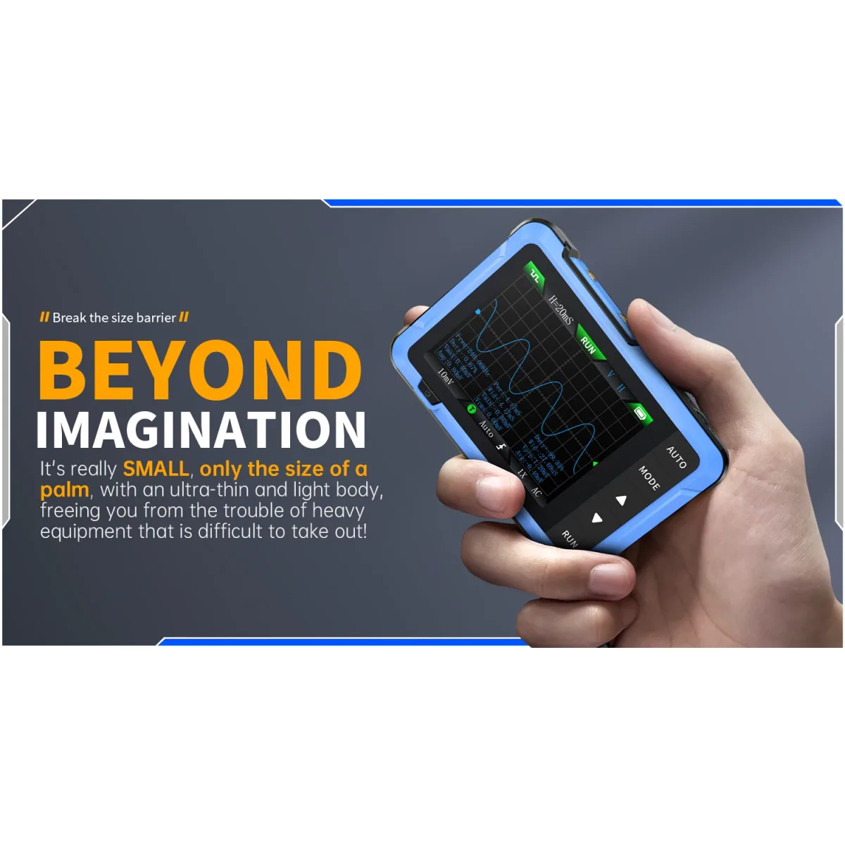 Pocket Handheld Oscilloscope DSO510/DSO153/DSO152 | Up to 10MHz | 2.8in - Thumbnail 6