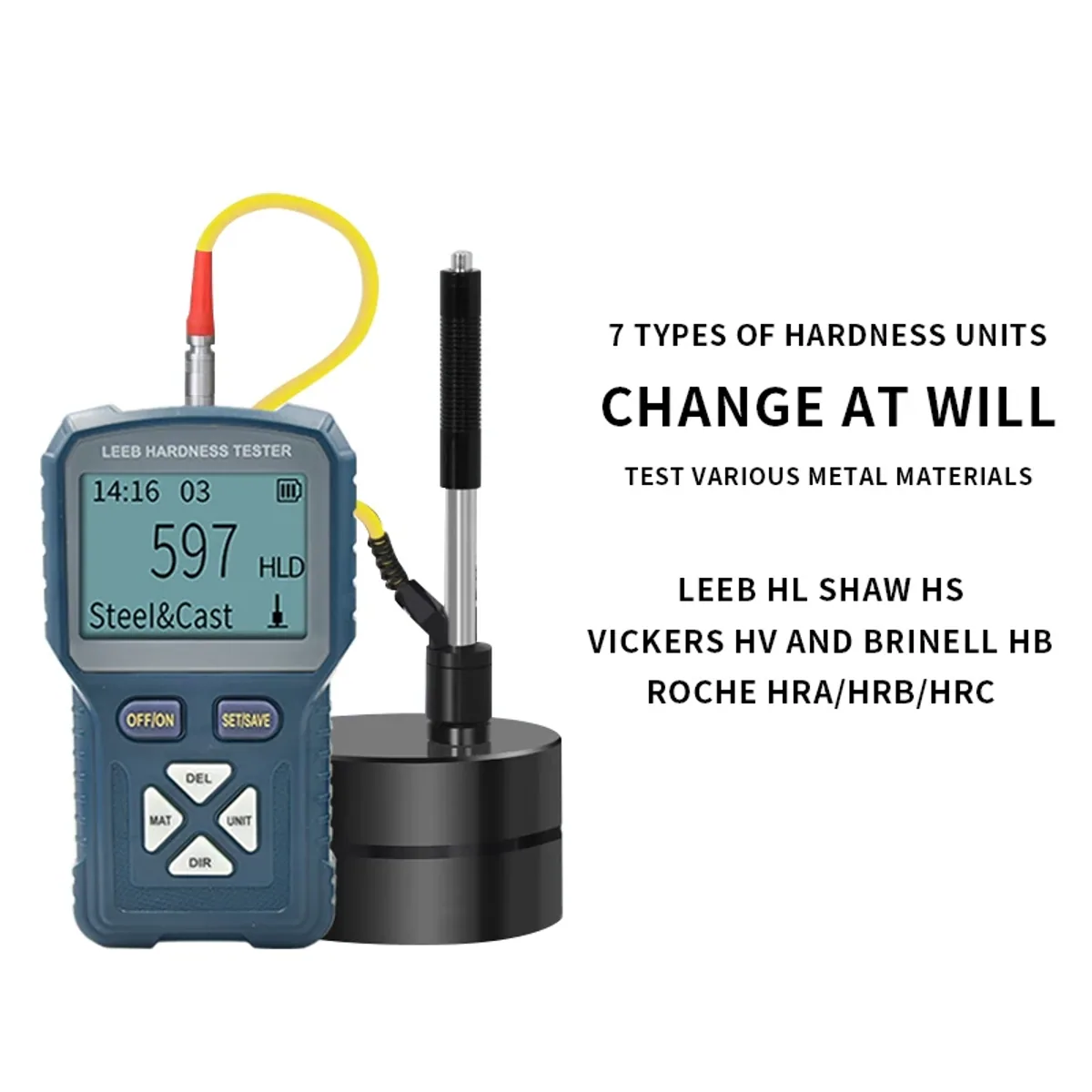 Portable Leeb Hardness Tester | HLD 170 to 960 | ±6% (HLD=800) - Thumbnail 5