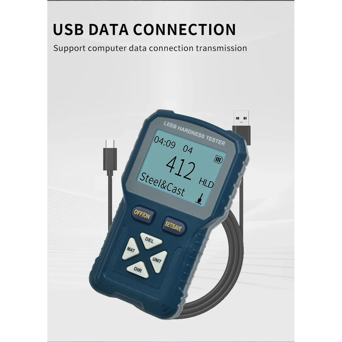 Portable Leeb Hardness Tester | HLD 170 to 960 | ±6% (HLD=800) - Thumbnail 4