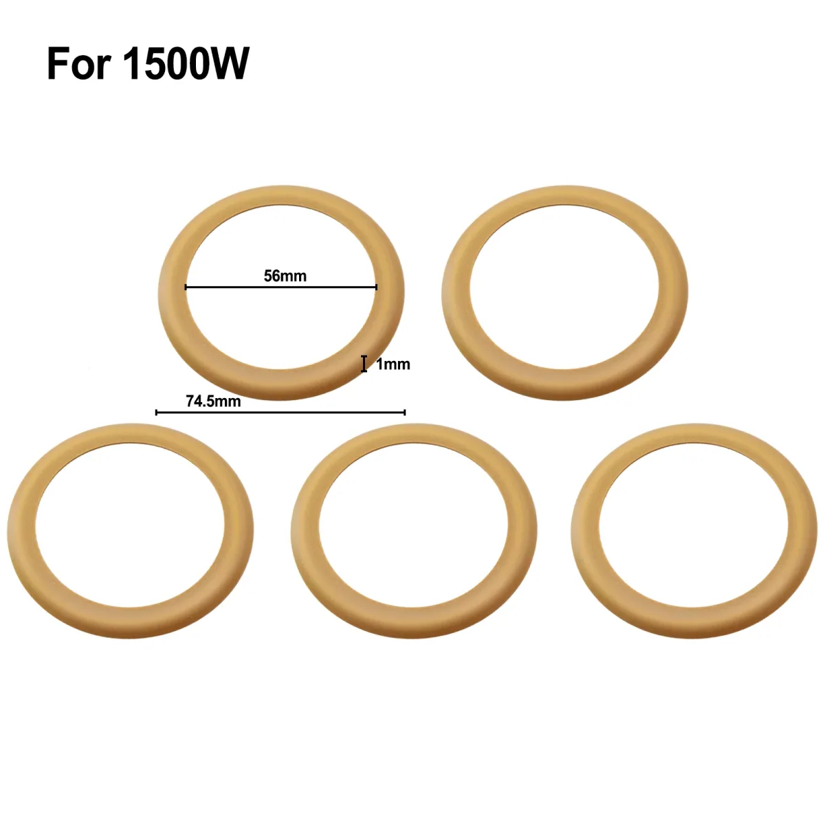 Air Compressor Piston Rings 5 Pack | Rubber | 550W 1100W 1500W Oil-Free - Thumbnail 4