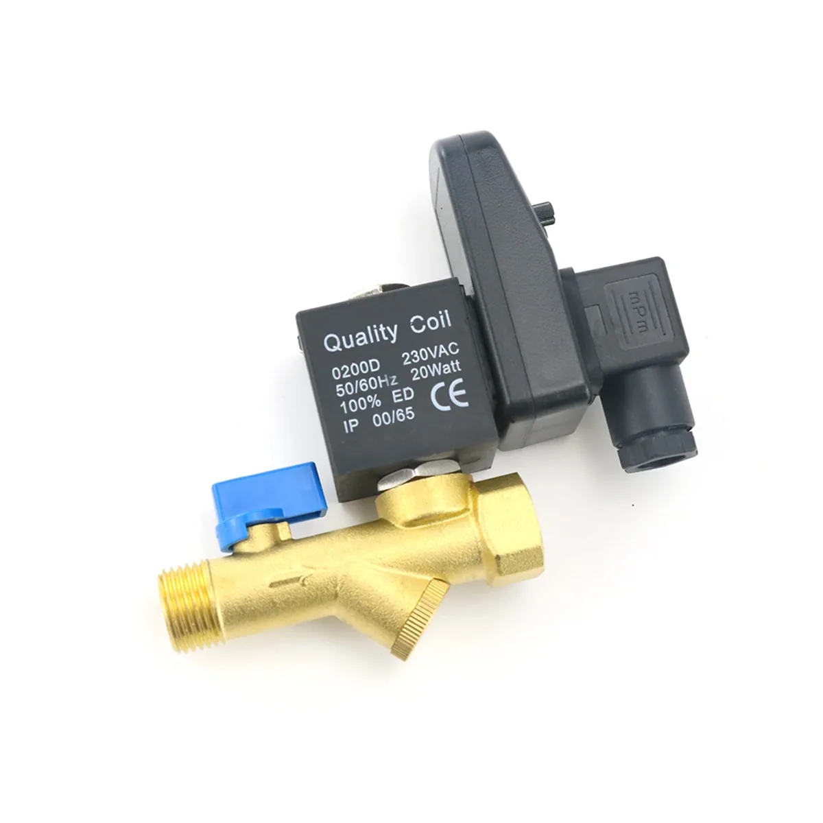 Air Compressor Automatic Drain Valve | 1/2" DN15 Brass | Timer Solenoid - Thumbnail 4